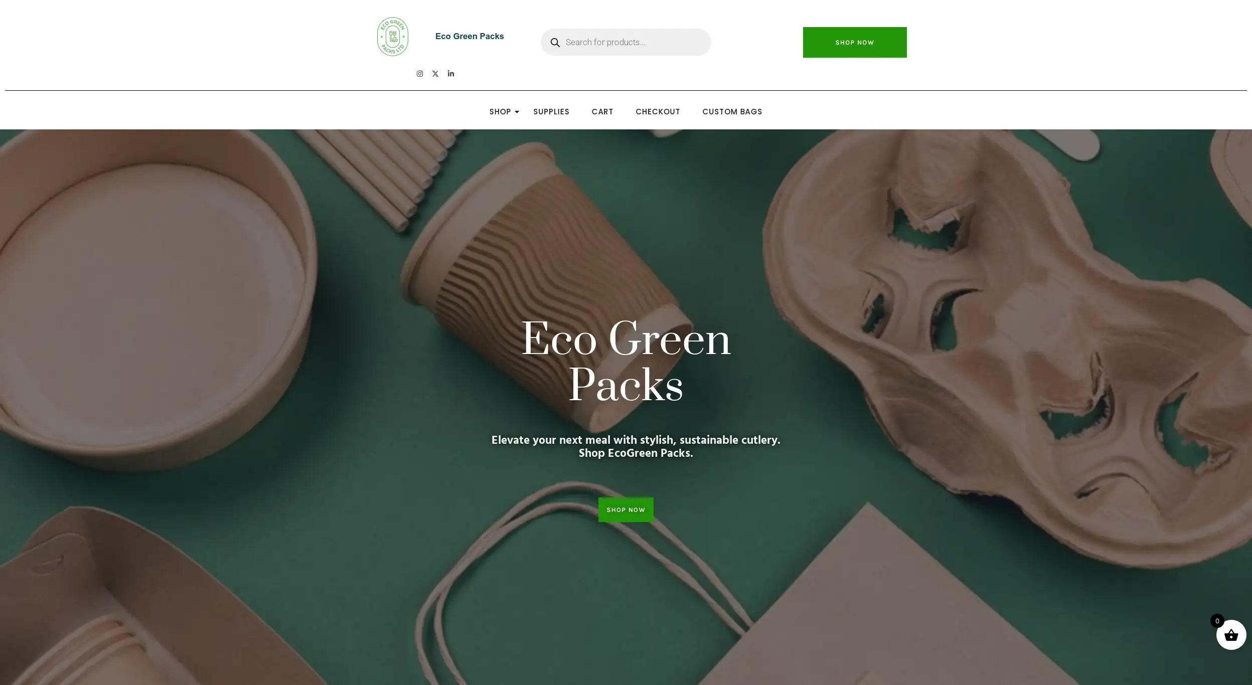 Eco Green Packs E-commerce Website