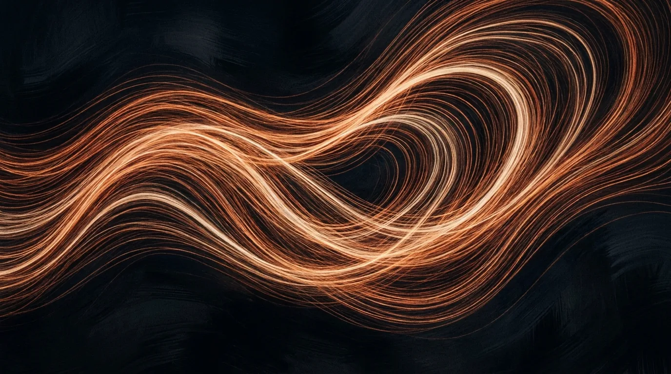 Sound waves as flowing copper threads
